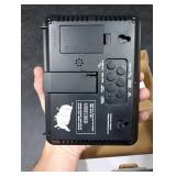 WallarGe Atomic Digital Wall Clock Battery Operated, Self-Setting, Large Display with Temperature, Date, Day of The Week, Silent Wall Mount Digital Clock, 4 Time Zones, DST