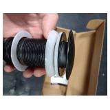 KES Bathroom Sink Drain Without Overflow Vessel Sink Lavatory Vanity Pop Up Drain Stopper Matte Black, All Metal Rustproof Brass and 304 Stainless Steel, S2008D-BK