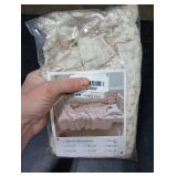 AOJIM Cotton Muslin Kids Toddler Pillowcase with Camellia Pattern Super Soft Baby Crib Pillowcase with Ruffle Edge, Machine Washable Floral Nursery Pillowcase for Boys Girls, Kids Room Decor, 26*20