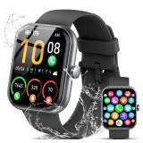 Smart Watch for Men Women (Answer/Make Call), 1.96 HD Fitness Tracker Running Watch, IP68 Waterproof,Pedometer, Sleep/Step/Activity/Heart Rate Monitor,110+ Sport Mode Smartwatch for iOS Android Phone