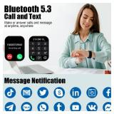 Smart Watch for Men Women (Answer/Make Call), 1.96 HD Fitness Tracker Running Watch, IP68 Waterproof,Pedometer, Sleep/Step/Activity/Heart Rate Monitor,110+ Sport Mode Smartwatch for iOS Android Phone