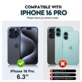 CIVICASE for iPhone 16 Pro Case Wallet, PU Leather Case for iPhone 16 Pro Wallet Case w/Card Holder, Hidden Stand, Magsafe Flip, Women Men Phone Wallet Case for iPhone16Pro Orange