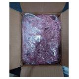 TURNMEON 24 Pack 6 Inch Pink Christmas Glitter Poinsettia Artificial Silk Flowers Picks Christmas Tree Ornaments for Pink Christmas Tree Wreaths Garland Holiday Decoration (Pink)