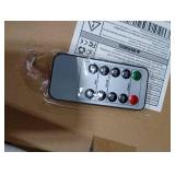 Gmnee 3 x 5 Flickering Flameless Candles with Remote Timer, Unscented Wax Pillar, Set of 3 Large Battery Operated LED Candles for Decor