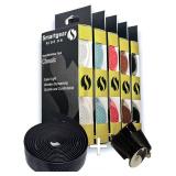 Bar Tape Black - Handlebar Tape - SmartGear - Synthetic Leather with Expandable Plug for Road Bikes - Cycling - Bike - Gear Up for a Smooth Ride and Experience The Unmatched Performance and Grip!