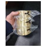 25 Yards by 1.5in wide Gold Ribbon 3pk