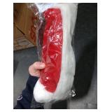 lycycse Santa Hat Kids Toddler Baby Christmas Hats Red Velvet Newborn Child Thicken Plush Xmas Hat New Year party supplies