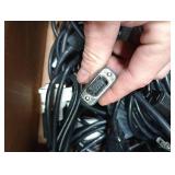 Misc Box of Computer Power Cables And AV Cables