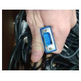 Misc Box of Computer Power Cables And AV Cables