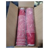 GGOLDMER Coffee Cups 12oz 100pk Heavy Duty Red