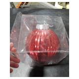 Large Christmas Ball Ornaments, Oversized Shatterproof Plastic Decorative Hanging Mercury Ornaments Ball for Xmas Holiday Party Decorations (Red, 8.0)