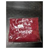 uinwk Cookies for Santa Baking Aprons, Christmas Aprons for Women with Pockets, Gifts for Bakers, Christmas Bakery Decor, Waterproof Adjustable Bib Apron for Cooking Kitchen