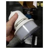 Socket Fan Light with Double Layer Shade Ceiling Fans with Remote and App Contro 3 Colors 3000K-6500K 2800 Lumens Screw in Small Ceiling Fan for Bedroom Living Room Kitchen Garage (White)