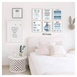 Kids Affirmation Wall Decor,Affirmation Art Prints Nursery Pictures,Boho Classroom Decor,Blue Inspirational Quotes Posters for Classroom Playroom Decor,Home Office Decor,Set of 6(8X10 inch,Unframed).