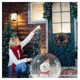 24 Inch Inflatable Christmas Ball, Giant Christmas Xmas Blow Up Ball, Inflatable Santa Claus Outdoor Decorations Balls for Yard, Lawn, Holiday Decor