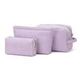 Viverte 3pcs Makeup Bags Lavender