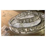 Modern Crystal LED Ceiling Fan with Remote and Smart Controls - Retail: $140