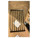 Black Metal Safety Gate for Stairs 4.7x 29.5-33.8 x 14.17 - Retail: $100