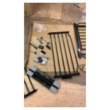 Black Metal Safety Gate for Stairs 4.7x 29.5-33.8 x 14.17 - Retail: $100