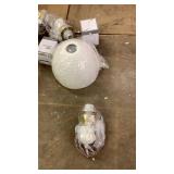 White Ceramic Dome Pendant Light - Retail: $85