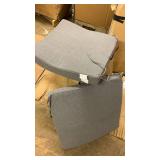 Gray Textured Chair Cushions Set - Retail: $24