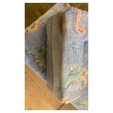 Kids Sofa, Glow-in-The-Dark Convertible Foam Couch for Kids