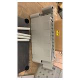 Rubbermaid Freestanding Storage Cabinet Five Shelf with Double Doors Lockable Large 690-Pound Capacity Gray For Garage/Outdoor Garden Tools/Toys/Power Tools/Pool Accessories Grey - Retail: $139