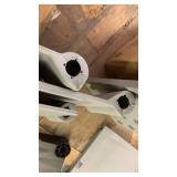 Rubbermaid Freestanding Storage Cabinet Five Shelf with Double Doors Lockable Large 690-Pound Capacity Gray For Garage/Outdoor Garden Tools/Toys/Power Tools/Pool Accessories Grey - Retail: $139