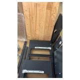 Wooden Top black Kitchen Cart with Storage - Retail: $125