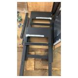 Wooden Top black Kitchen Cart with Storage - Retail: $125