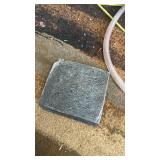 Alpine Corporation TZL412 14\" Stoned Jar Cascading Water Fountain with LED Lights, Elegant Tabletop Water Feature for Home, Office, Living Room, Bedroom, and Desk Decor, Gray - Retail: $95