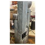 Alpine Corporation TZL412 14\" Stoned Jar Cascading Water Fountain with LED Lights, Elegant Tabletop Water Feature for Home, Office, Living Room, Bedroom, and Desk Decor, Gray - Retail: $95