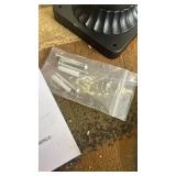 LUTEC Outdoor Solar Lamp Post Light Post Light Fixtures Black Aluminum - Retail: $50