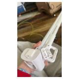 Reinforced 42\" Extra Tall Retractable Baby Gates Tall Dog Gate with Support Rods, 55\" Wide Mesh Gate Retractable Pet Gate Indoor/Outdoor Baby Gates for Dogs - Bottom Anti-Escape, White - Retail: $51