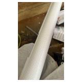 Reinforced 42\" Extra Tall Retractable Baby Gates Tall Dog Gate with Support Rods, 55\" Wide Mesh Gate Retractable Pet Gate Indoor/Outdoor Baby Gates for Dogs - Bottom Anti-Escape, White - Retail: $51