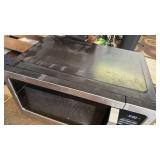 TOSHIBA EM131A5C-SS Countertop Microwave Ovens 1.2 Cu Ft with 12.4\" Removable Turntable Smart Humidity Sensor, 12 Auto Menus Mute Function ECO Mode Easy Clean Interior, 1000W, Silver - Retail: $149