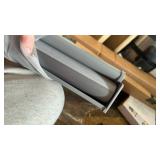 AOSKY Cordless Zebra Blinds for Windows Pull Down Roller Window Shades Dual Layer Light Filtering Privacy for Day and Night, Free-Stop Door Shades for Home Easy to Install (57\" W X 72\" H, Grey) - Re