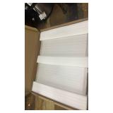 Clear Acrylic Freestanding Dog Gates for The House, Folding 3-Panel Pet Gates for Doorways, Indoor Stairs, and Hallways, Transparent Barrier for Dogs, Puppies, and Cats - Retail: $80