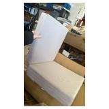 Porch Swing Folding Chair Cushion,Cushion for Outdoor Furniture with Carrying Handle and Adjustable Straps,for Patio,Outdoor,Backyard and Garden(Light Grey) - Retail: $40