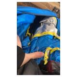 Wind Tour 3-4 Persons Instant Automatic Camping Tent, Waterproof Sun Shelters Backpacking Tents Quick Set up for Traveling, Hiking, Hunting, Fishing (Blue- Without 2 Poles+tarp) - Retail: $40