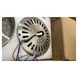 Asyko Crystal Ceiling Fan Fandelier with Lights and Remote Control, 52\" Modern Chandelier Ceiling Fans with Reversible Blades, Silent Motor, Fandelier Ceiling Fan with Light Chrome, Remote is missing