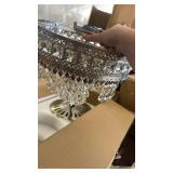 Asyko Crystal Ceiling Fan Fandelier with Lights and Remote Control, 52\" Modern Chandelier Ceiling Fans with Reversible Blades, Silent Motor, Fandelier Ceiling Fan with Light Chrome, Remote is missing