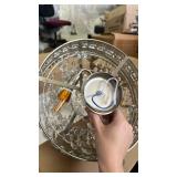 Asyko Crystal Ceiling Fan Fandelier with Lights and Remote Control, 52\" Modern Chandelier Ceiling Fans with Reversible Blades, Silent Motor, Fandelier Ceiling Fan with Light Chrome, Remote is missing