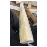 Art3d Natural Bamboo Wall Panel for Interior Wall Decor, Renewable Pole Wrap Wainscoting Paneling for Wall Ceiling Furniture Cabinet Office, 48 x 96 Inch - Raw - Retail: $70