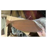 TALOYA 52 Inch Ceiling Fans with Led Lights Remote Control Flush Mount Low Profile for Bedroom Farmhouse Patio Outdoor Living Room Kitchen Dining Room,DC Motor,Reversible,Buzzer ON/Off,Black Walnut - 