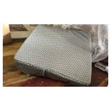 Wedge Pillow 7.5\" Bed Wedge After Surgery, Back Pain Relief, Memory Foam Pillow Triangle Incline Wedge for Back Support, Leg Elevation, Grey - Retail: $34