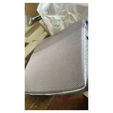 Wedge Pillow 7.5\" Bed Wedge After Surgery, Back Pain Relief, Memory Foam Pillow Triangle Incline Wedge for Back Support, Leg Elevation, Grey - Retail: $34