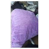 Milliard Reading Pillow with Arms, Lavender, Cozy Shredded Memory Foam Back Pillow for Bed Sitting Up - Sit Up Backrest Support for Reading & Rest Bed - Washable Cover, Adjustable Comfort, CertiPUR - 