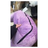 Milliard Reading Pillow with Arms, Lavender, Cozy Shredded Memory Foam Back Pillow for Bed Sitting Up - Sit Up Backrest Support for Reading & Rest Bed - Washable Cover, Adjustable Comfort, CertiPUR - 