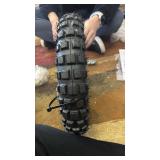 AlveyTech 2.50-10 Dirt Bike Tire with Directional Knobby Tread - Replacement Front or Rear Tires for Baja, Honda CRF50, Motovox MVX70/MVX110 Pit, MotoTec Motocross Dirt/Road Bike, Electric/Gas Scooter
